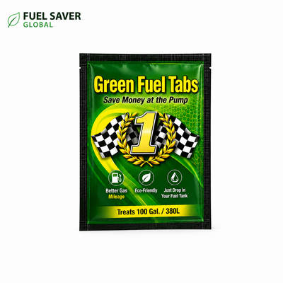 Green Fuel Tabs – Best Diesel Fuel Additive | Fuel Injector Cleaner Tablets | 10 Gallon Pack (Treats 100 Gal. / 380L)