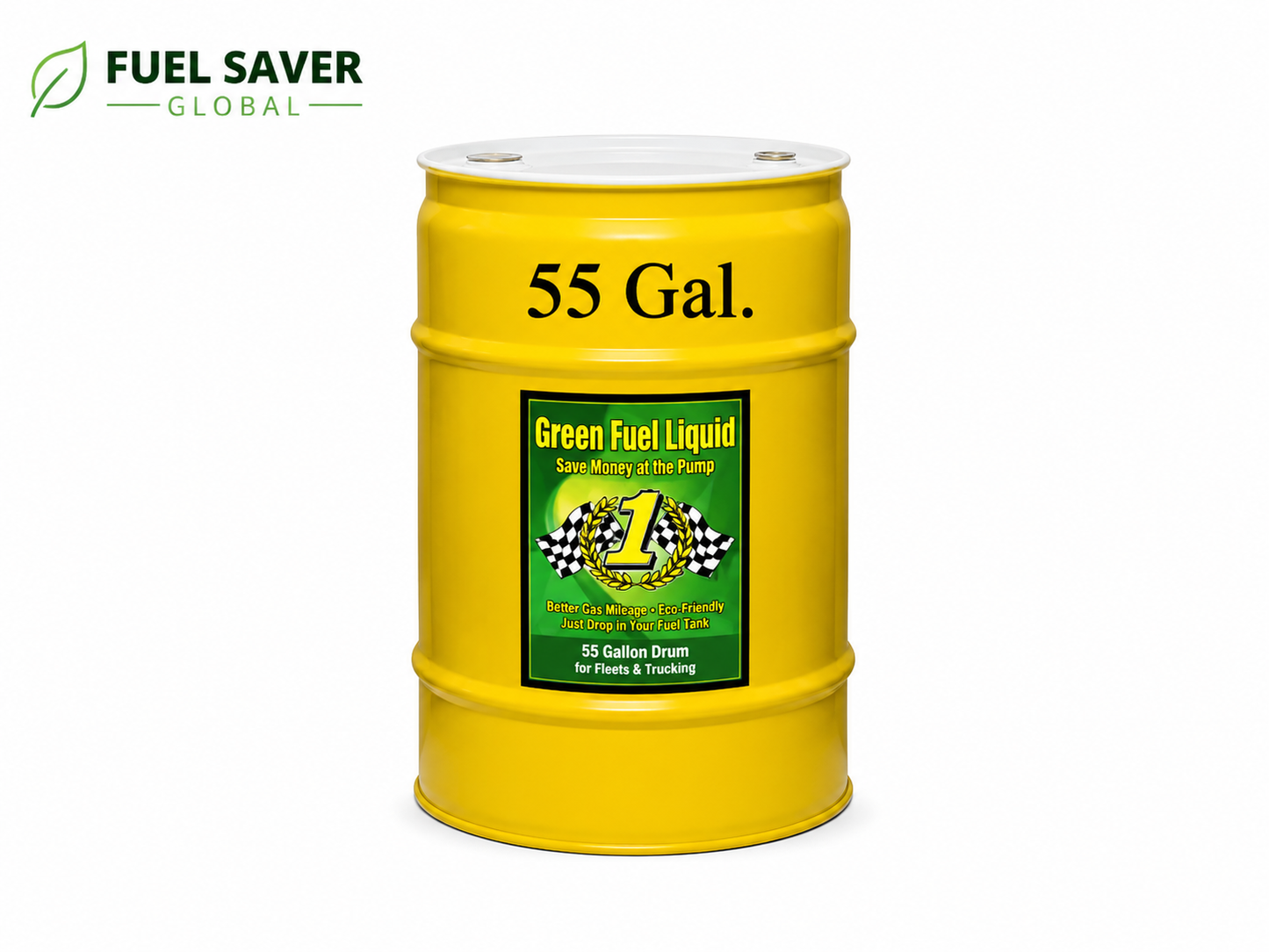 Green Fuel Liquid – Best Diesel Fuel Additive in Bulk | Commercial Fuel Injector Cleaner | 55 Gallon Drum for Fleets & Trucking